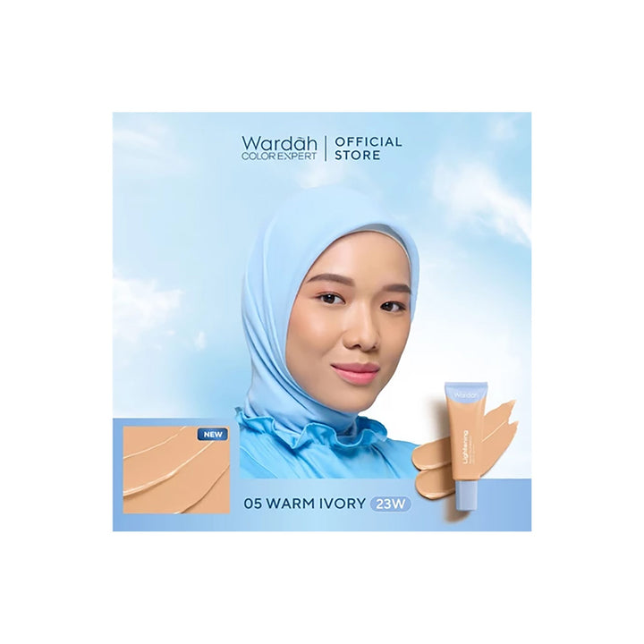 Wardah Lightening Liquid Foundation 05 Warm Ivory (23W) 25 ml