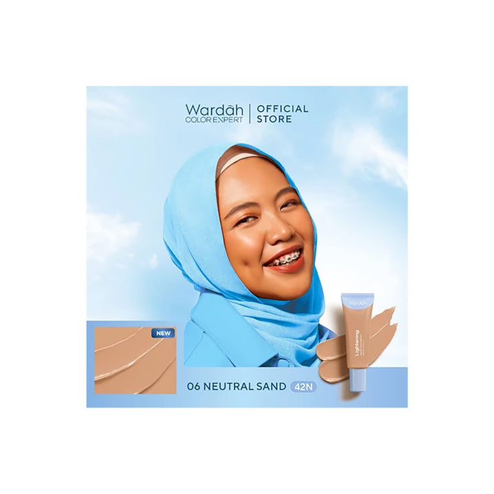 Wardah Lightening Liquid Foundation 06 Neutral Sand (42N) 25 ml