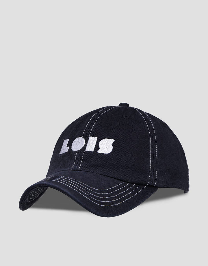 Lois Embroidery Brand Logo Casual Topi Pria