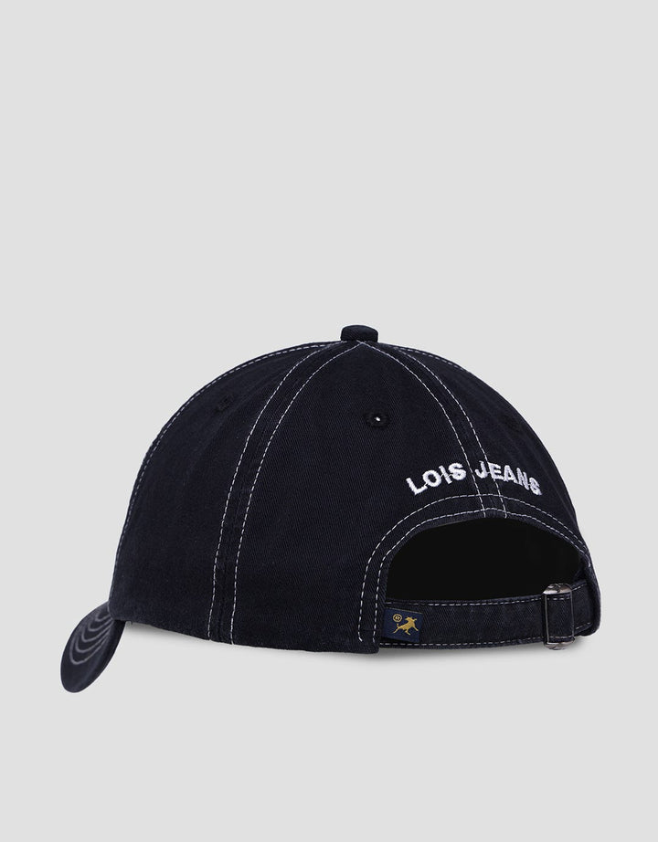 Lois Embroidery Brand Logo Casual Topi Pria