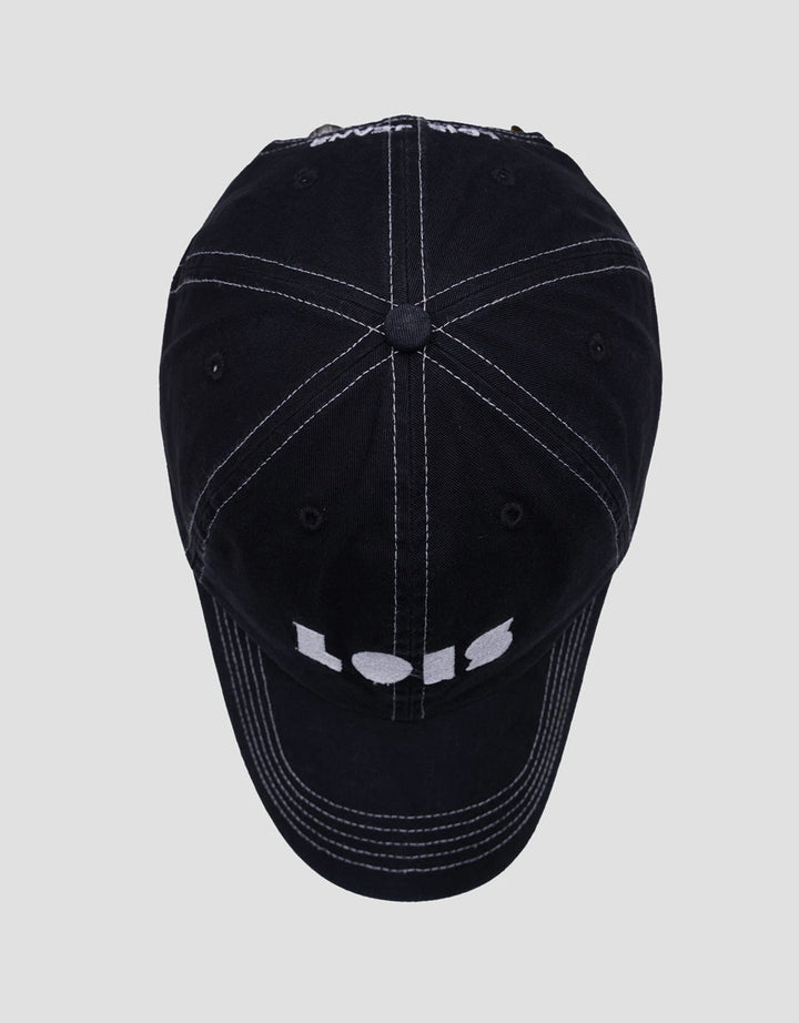 Lois Embroidery Brand Logo Casual Topi Pria