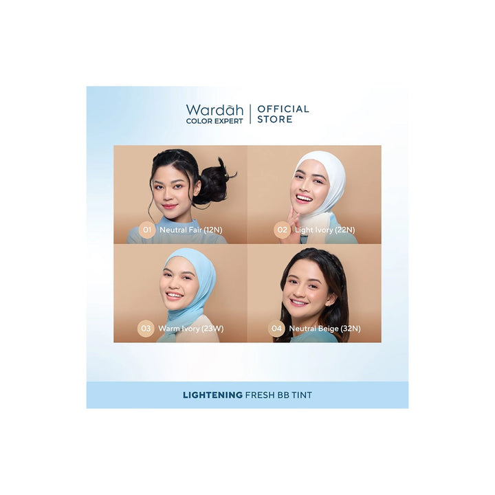 Wardah Lightening Fresh BB Tint 04 Neutral Beige (32N) 30 ml (NEW)