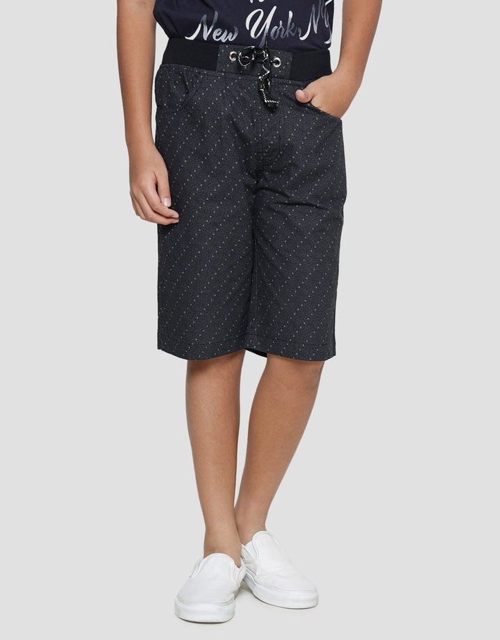 Nevada Canvas Crop Print Geometri Celana Pendek Anak Laki-Laki
