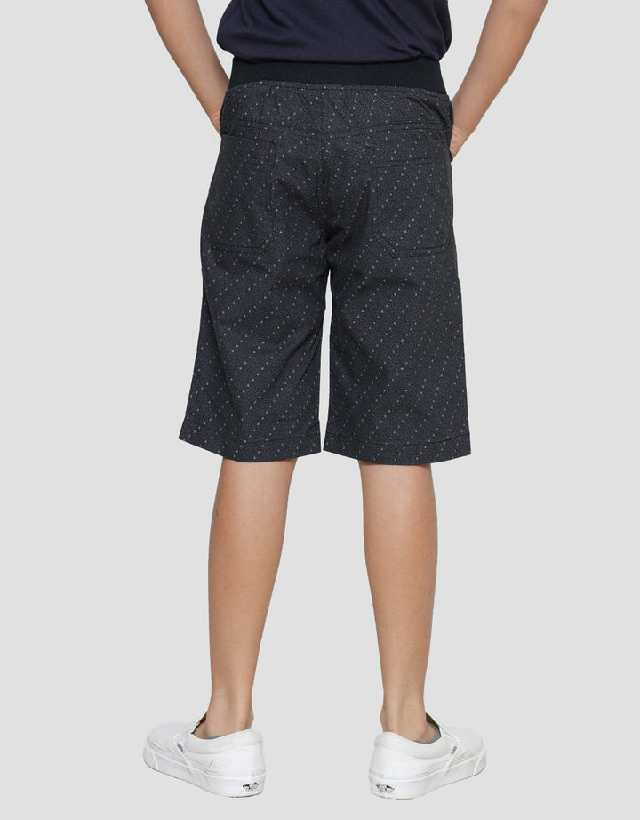 Nevada Canvas Crop Print Geometri Celana Pendek Anak Laki-Laki
