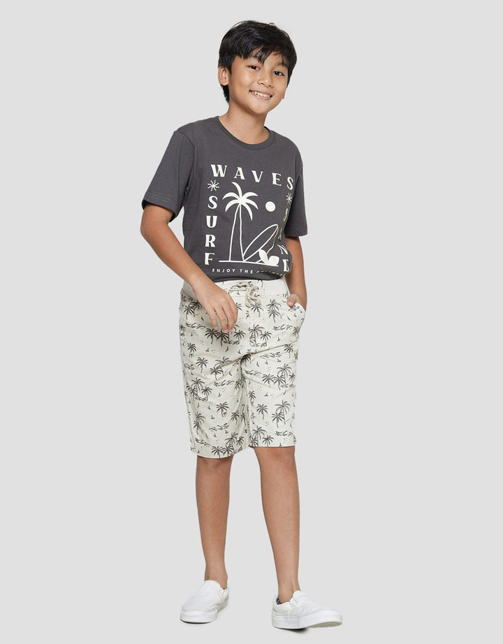 Nevada Island Print Boys Shorts
