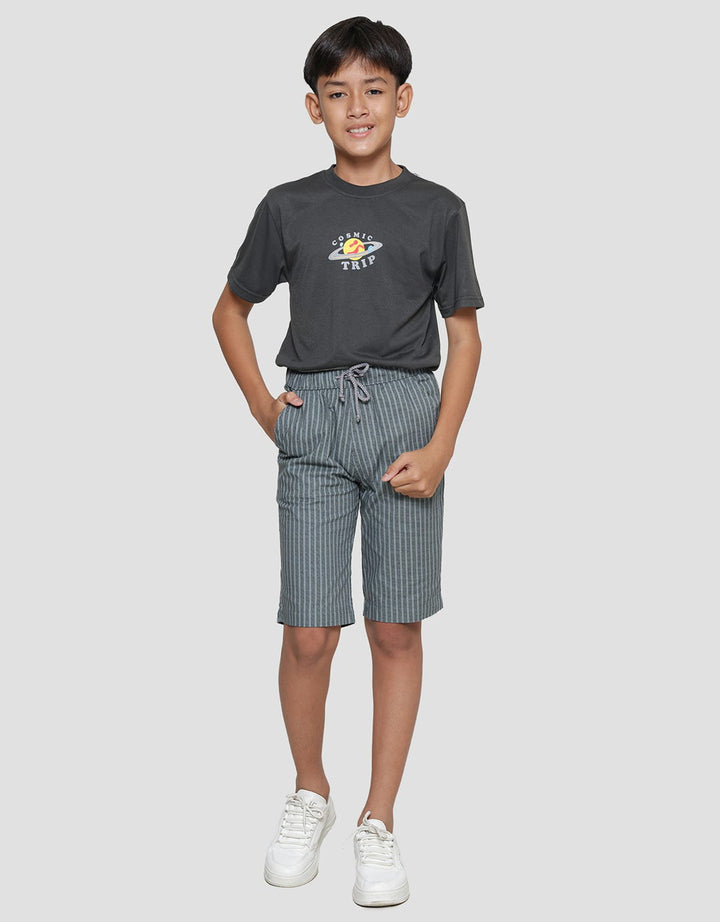 Nevada Linen Stripe Celana Pendek Anak Laki-laki