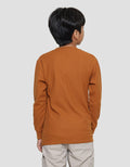 Nevada Solid Textured Hlto9 Kaos Henley Lengan Panjang Anak Laki-Laki