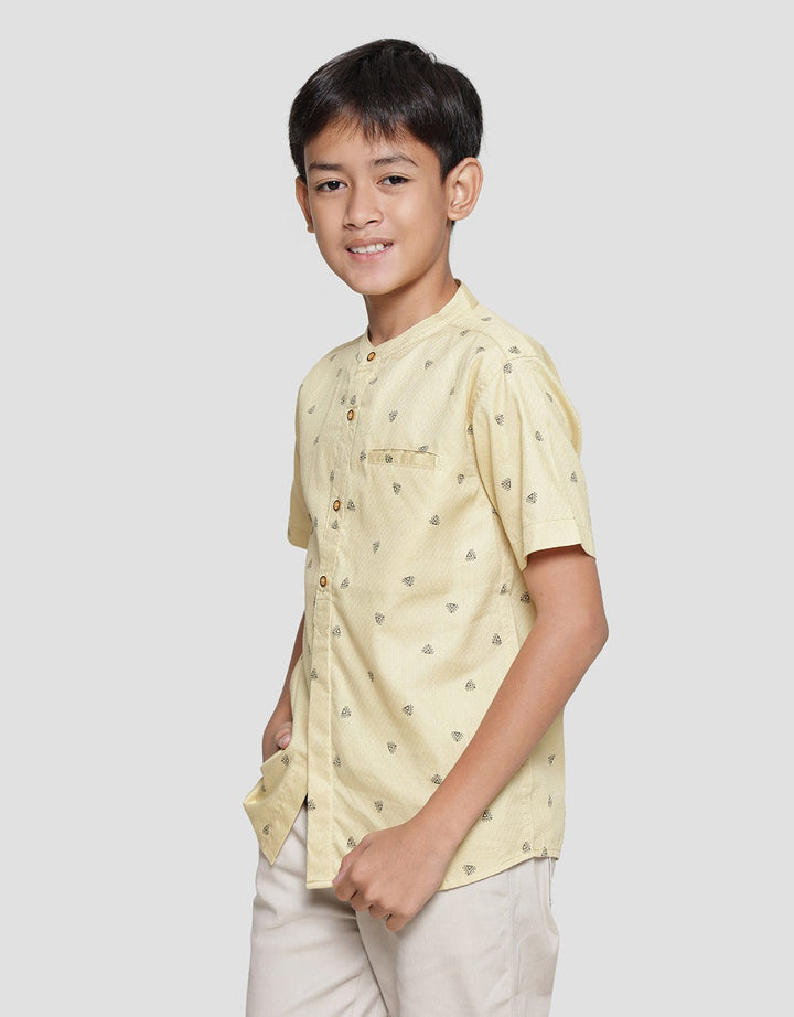 Nevada Casual Dobby Geometry Ethnic Boys Koko Shirt