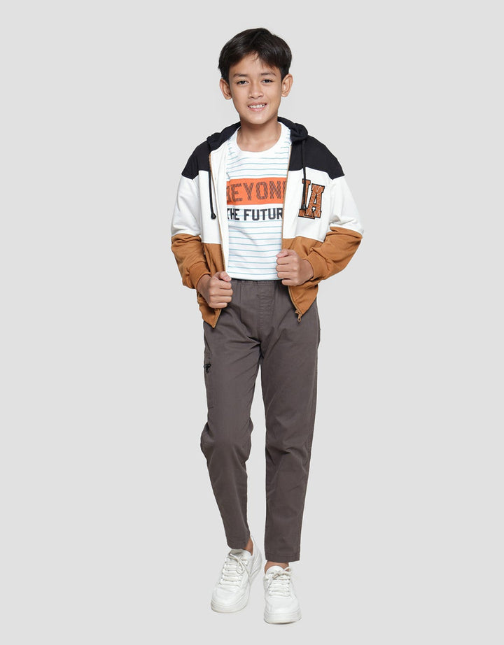Nevada Knit Pe Hoodie Cut N Sew Logo Jaket Anak Laki-Laki