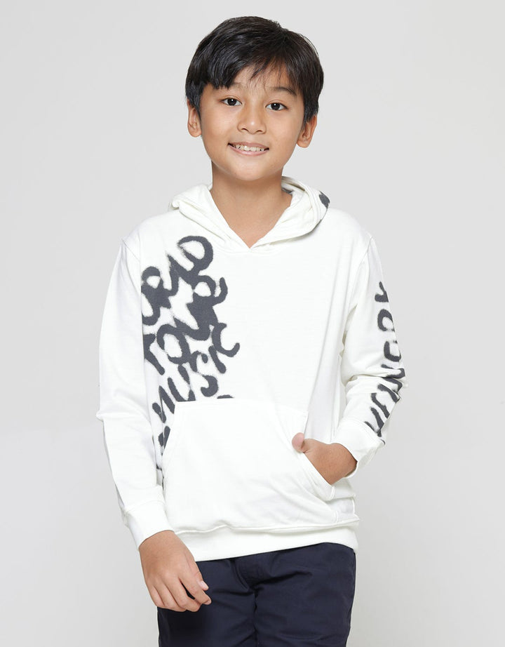Nevada Sweater Hoodie Abstrack Spray Anak Laki-laki Print Stand Up