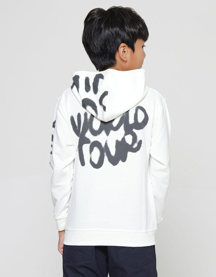 Nevada Sweater Hoodie Abstrack Spray Anak Laki-laki Print Stand Up