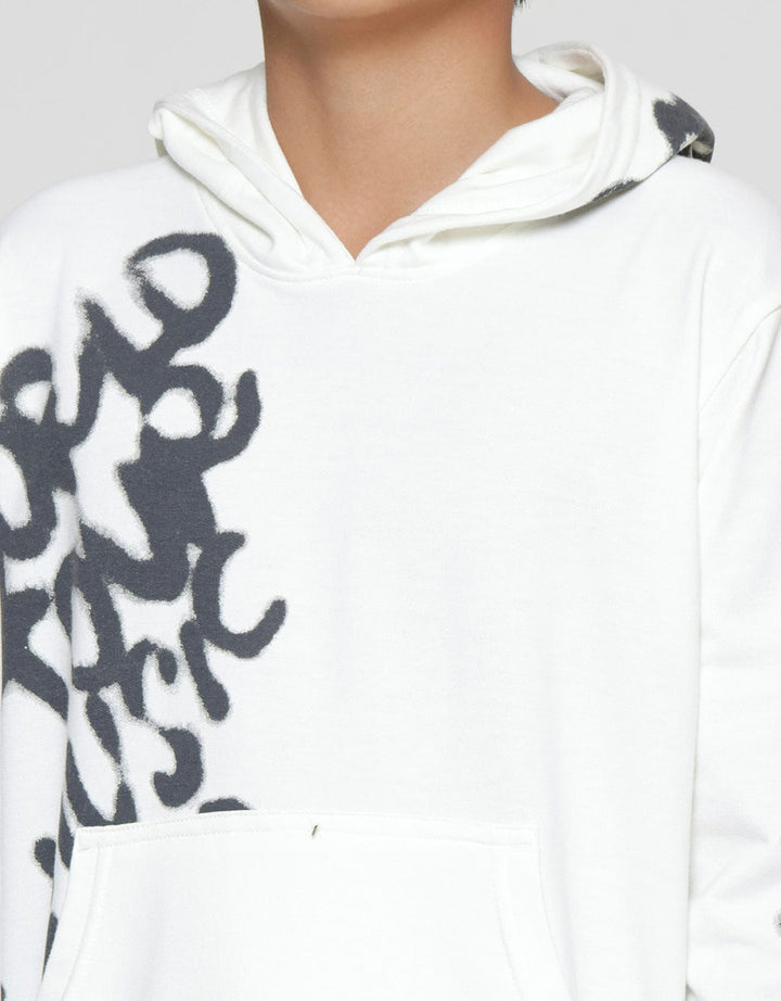 Nevada Sweater Hoodie Abstrack Spray Anak Laki-laki Print Stand Up