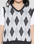 Nevada Argyle Pattern Vest Wanita