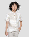 Little M Casual Stripes Koko Anak Laki-laki