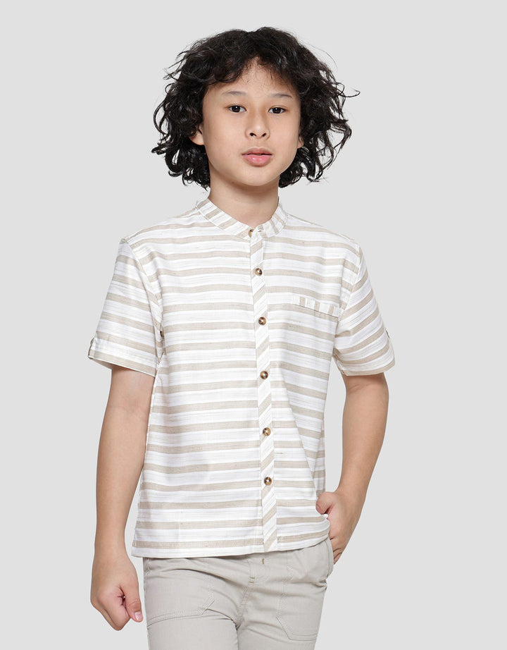 Little M Casual Stripes Koko Anak Laki-laki