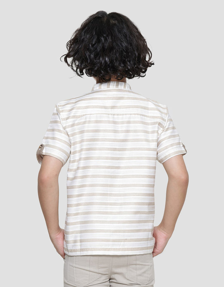 Little M Casual Stripes Koko Anak Laki-laki
