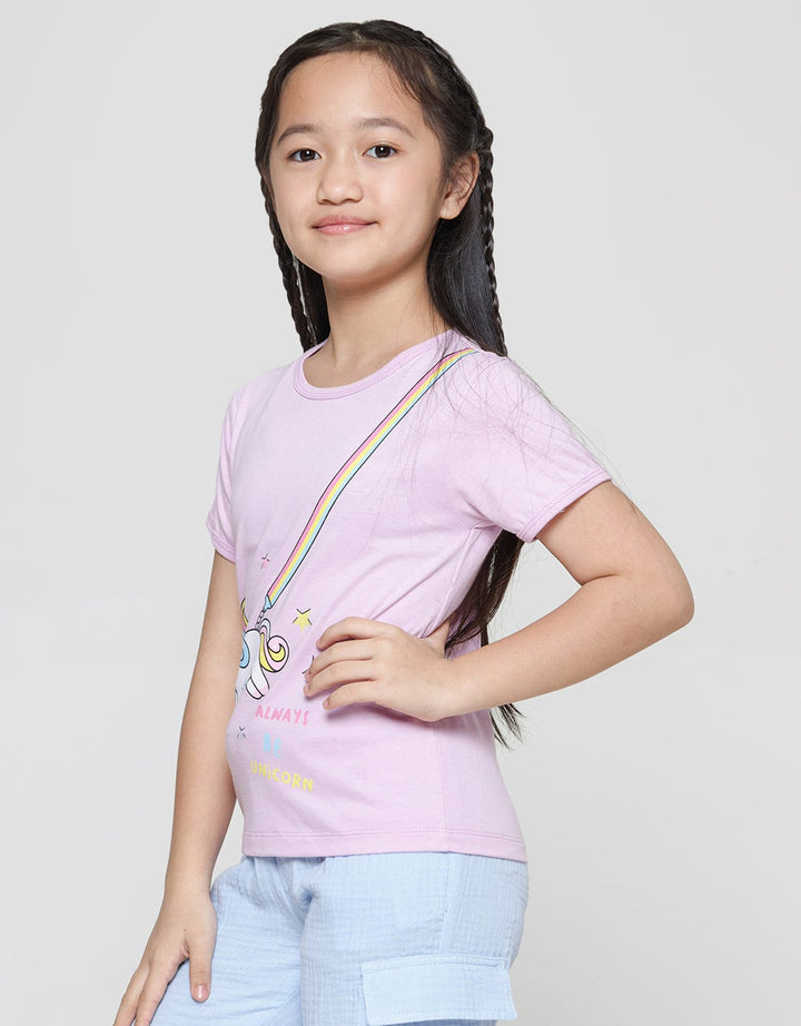 Little M Unicorn Bag Kaos Anak Perempuan