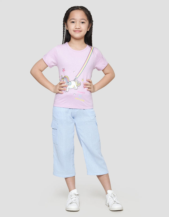 Little M Unicorn Bag Kaos Anak Perempuan