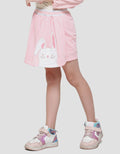 Little M Aplikasi Bunny Wortel Mini Skort Anak Perempuan