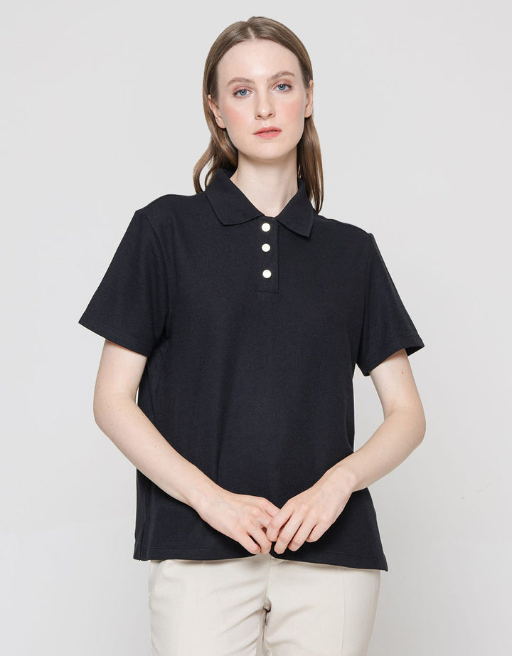 Connexion Pique Women's Collar T-Shirt