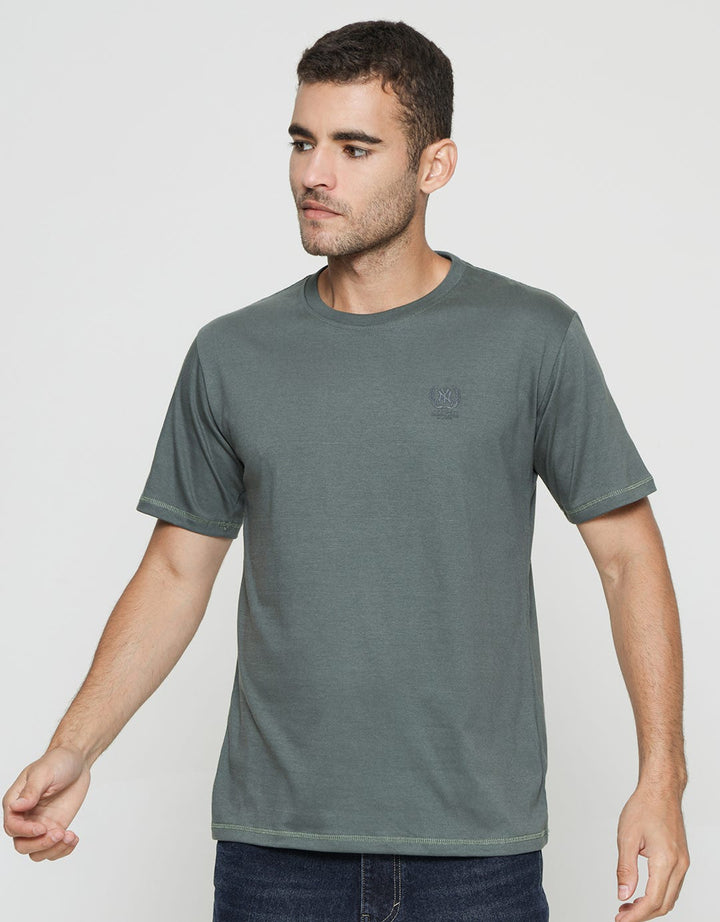 T Zone Round Neck Basic Men's T-Shirt