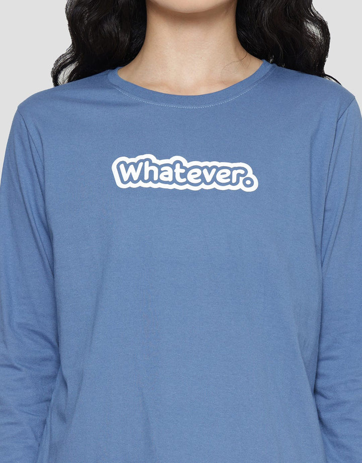 Nevada Solid Whatever Women's Long Sleeve T-Shirt