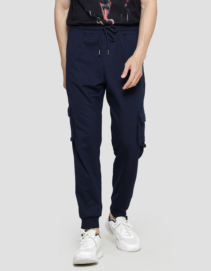 Cole Knit Cargo Print Side Celana Jogger Pria