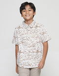 Nevada Poplin Abstract Boys Short Sleeve Shirt