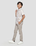 Nevada Poplin Abstract Boys Short Sleeve Shirt