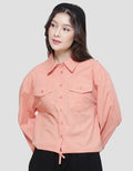 Triset Bottom With Drawstring Casual Blouse Wanita