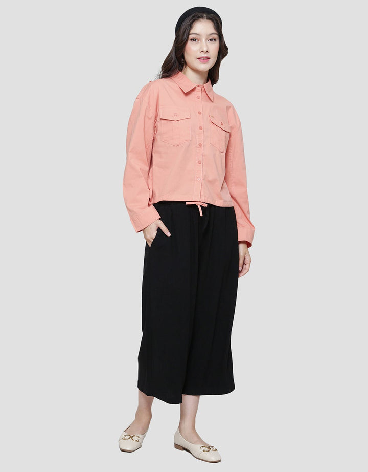 Triset Bottom With Drawstring Casual Blouse Wanita
