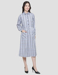 Triset Plaid Motif Casual Dress Women