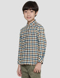 Little M Checked Flanel Kemeja Lengan Panjang Anak Laki-laki