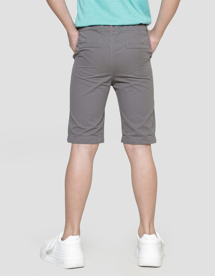 Little M Solid Zipper Boys Shorts