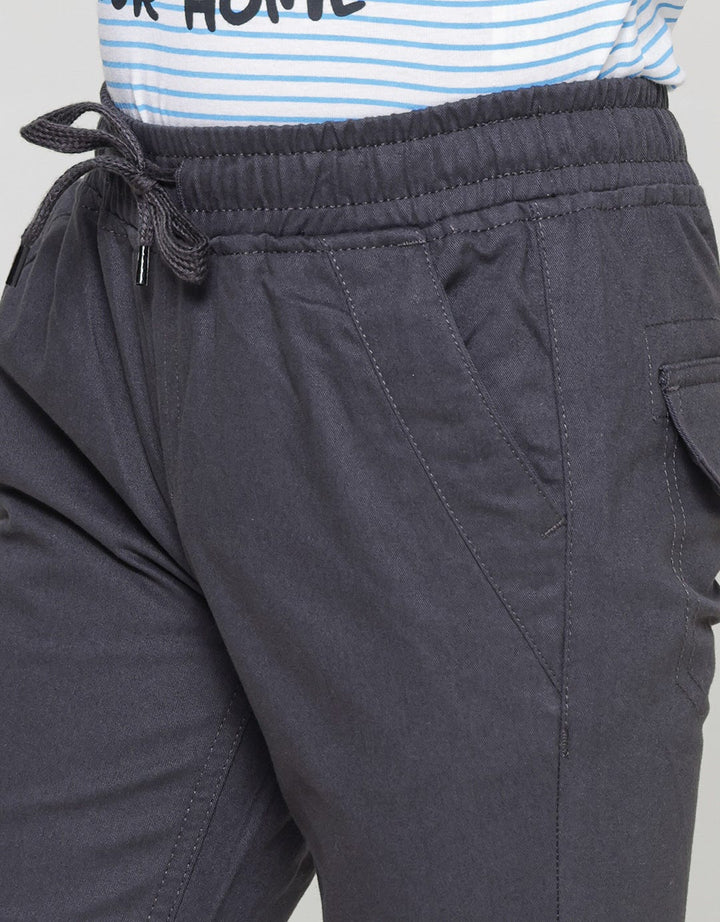 Little M Boys Regular Elastic Woven Long Pants