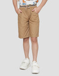 Little M Woven Solid Baby Canvas Boys Shorts