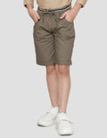 Little M Woven Solid Baby Canvas Boys Shorts