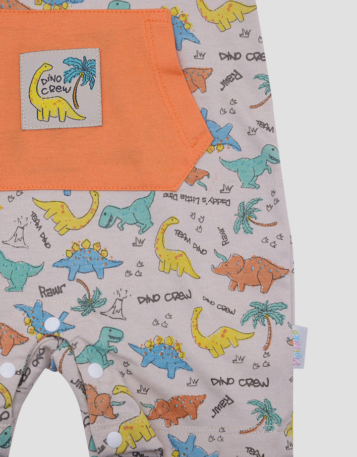 Pipiniko Jumpsuit Romper Dino With Hoodie Anak Laki-laki