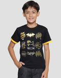 Character Batman Logo Logo Layering Kaos Lengan Pendek Anak Laki-Laki