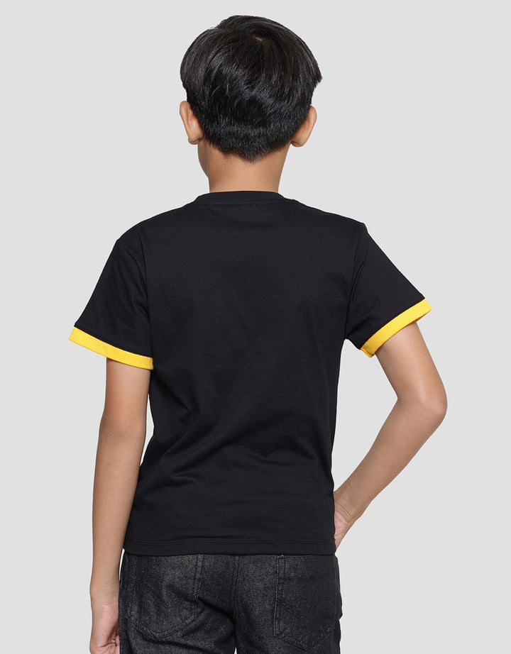 Character Batman Logo Logo Layering Kaos Lengan Pendek Anak Laki-Laki