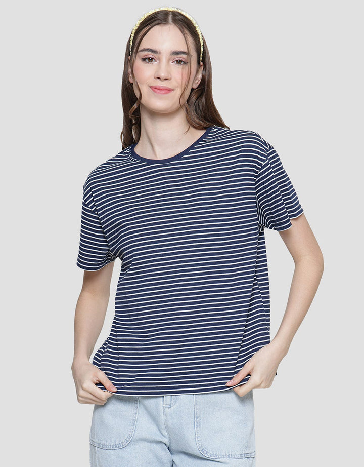 Connexion Women's Short Sleeve T-Shirt Small Stripe Women