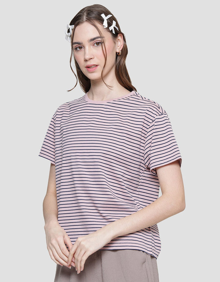 Connexion Women's Short Sleeve T-Shirt Small Stripe Women