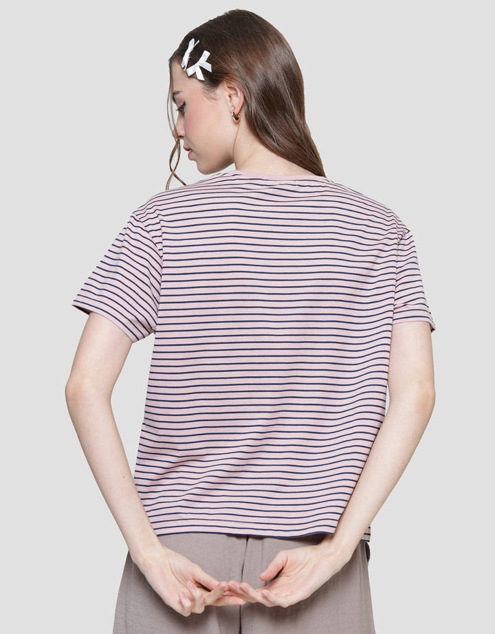 Connexion Women's Short Sleeve T-Shirt Small Stripe Women