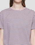 Connexion Women's Short Sleeve T-Shirt Small Stripe Women