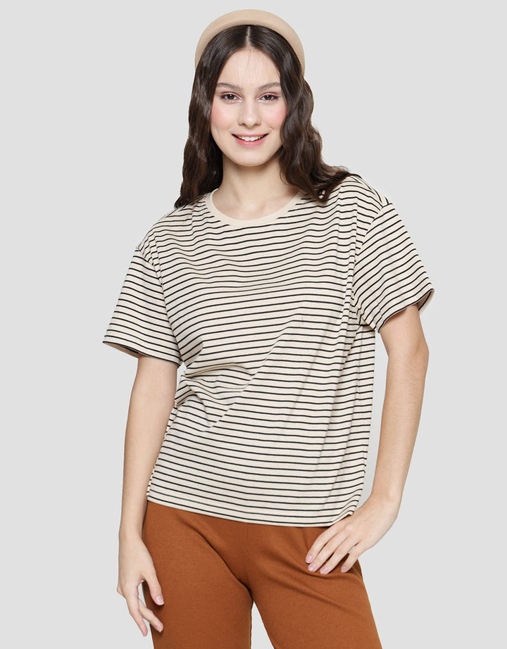 Connexion Women's Short Sleeve T-Shirt Small Stripe Women