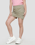 Little M Girls Cargo Shorts Skirt