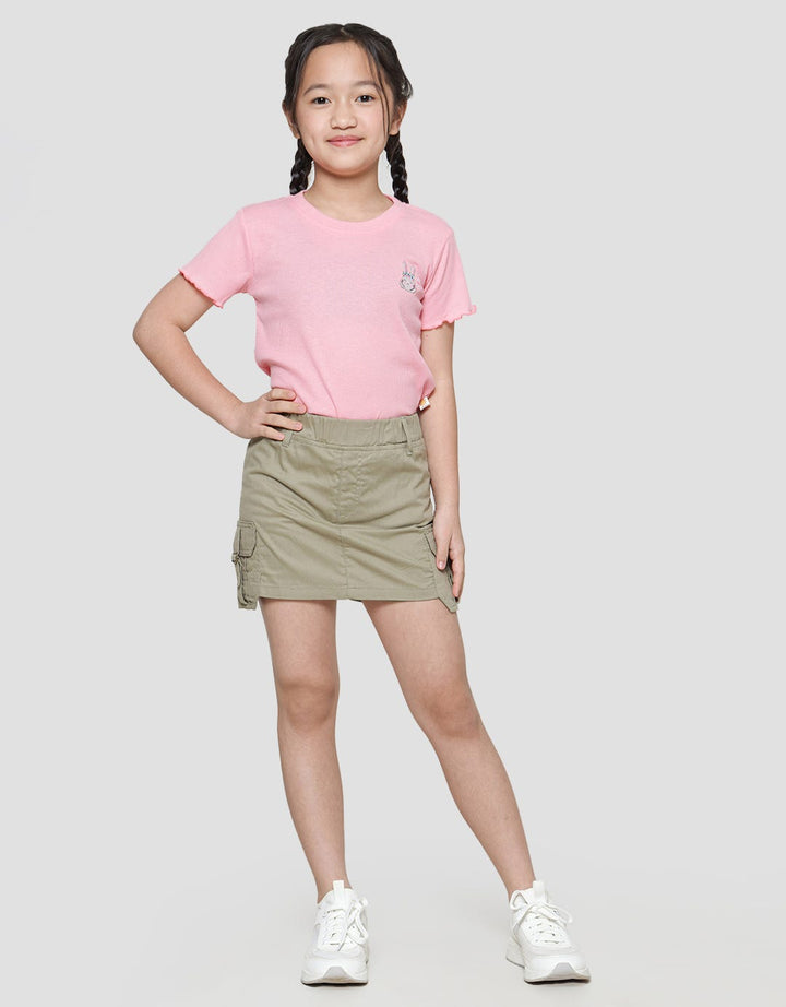 Little M Girls Cargo Shorts Skirt