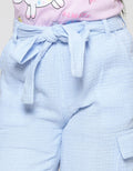 Little M Cargo Long Pants With Belt for Girls