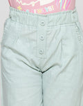 Little M Paperbag Button Girls Pants