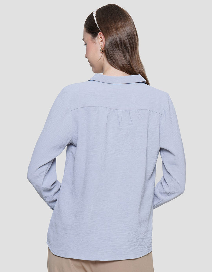 St. Yves Krinkle Cey Blouse Wanita